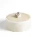 Alabaster Round Box w/Rock Finial