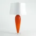 Teardrop Glass Lamp Orange