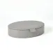 Signature Oval Leather Box Marble Grey