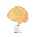 Ginkgo Leaf Sculpture Gold Finish Small