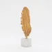 Feather Quill Sculpture Gold