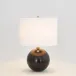 Marble Sphere Lamp Black