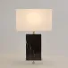 Marble Rectangular Table Lamp Black
