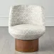 Brado Round Swivel Chair Stone