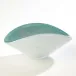 Pinched Cased Glass Bowl Azure Large