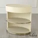 Ellipse Bedside Cabinet Ivory