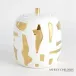 Abstract Jar White/Gold Large
