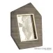 Brass Frame Grey Stone Photo Frame Vert