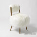 Hailey Chair Mongolian Lamb White