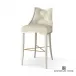 Logan Bar Stool Antique White Milk Leath