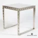 Quartz Stud End Table Silver Leaf