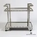 Quartz Stud Bar Cart Silver Leaf