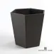 Tiffany Wastebasket Graphite Leather