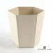 Tiffany Wastebasket Ivory Leather