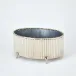 Corrugated Bamboo Cachepot Nickel Medium