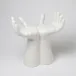 Hands Stool Matte White