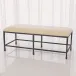 Quad Pod Bench w/Muslin Cushion Natural