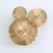 S/3 Lily Pad Clusters Antique Brass (Set of 3 )