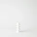 Ridge Alabaster Candlestick White Small