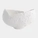 Asymmetrical Stipple Matte White Bowl