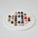 Alabaster Solitaire Game Set Multi