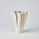 Ripple Printed Vase Matte White Tall