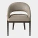 Alcott Gray Leather Dining Chair