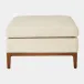 Laguna Natural Wood-Muslin Ottoman
