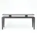 Poise Console Table Black Satin