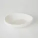 Oblique Alabaster Bowl White Large