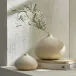 Mottled Bulb Ivory Vase