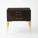 Stiletto Bedside Table Black Hair on Hi