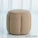 Tuffet Ottoman Sheepskin Toast