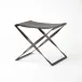 Folding Stool Brown Leather