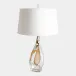 Beryl Twist Lamp with Silk Shade