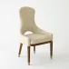 Nola Dining Chair Ivory Leather