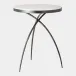 Tripod Table with Grey Marble Top Large