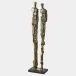 Brut Couple Brass Sculpture