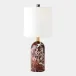 Callanish Maroon Marble Lamp 18"H x 8"W x 8"D