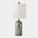 Callanish Gray Marble Lamp 18"H x 8"W x 8"D