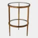 Laforge Antique Gold Two-Tier Side Table