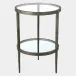 Laforge Braised Brass Two-Tier Side Table