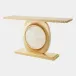 Opera Brass with Quartz Inse Fluted Console