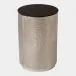 Tomiko Antique Nickel Hemp Etched Barrel Table