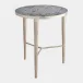 Kelly Antique Nickel-Gray Hammered End Table