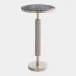 Kelly Nickel/Gray Hammered Martini Table