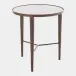 Kelly Bronze with White Marble Hammered End Table