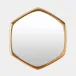 Hexagon Gold Mirror
