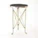 Directoire Table Brass/Black Granite