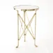 Directoire Table Brass/White Marble